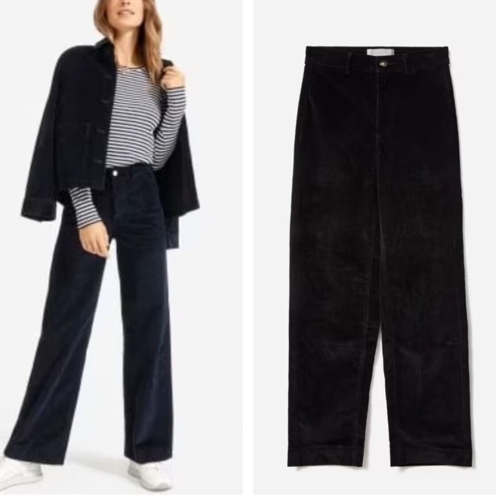 Everlane Women's Black Corduroy Pants
